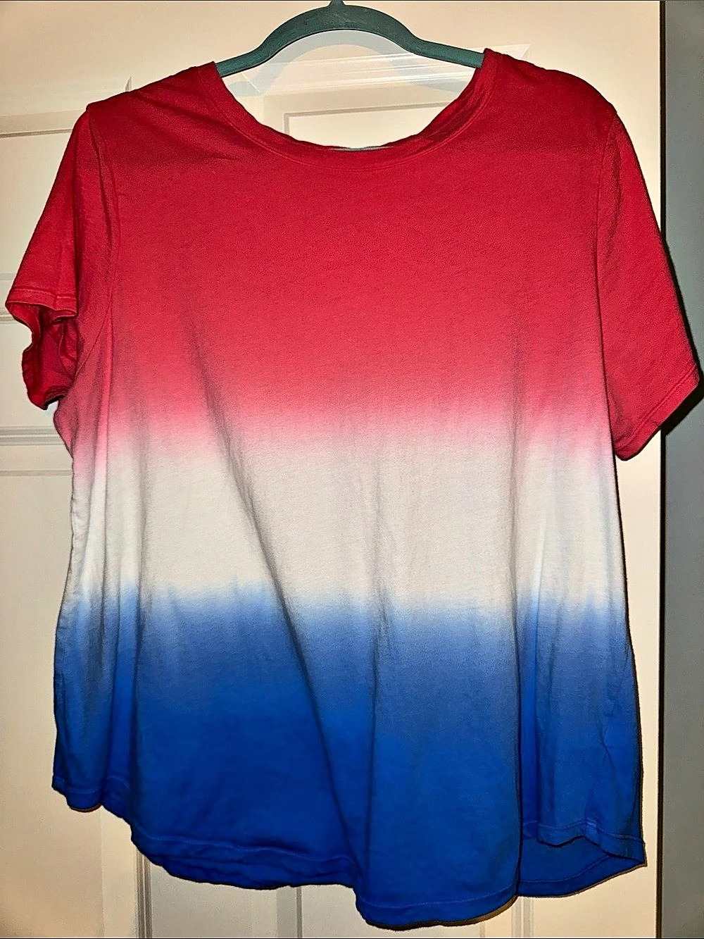 Old Navy EveryWear Ombre Crew-Neck T-Shirt Red & Blue
